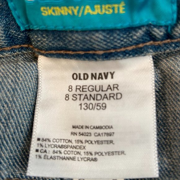 3/$30 Girls Old Navy Regular Skinny Jeans Size 8 New Without Tag - Picture 3 of 3